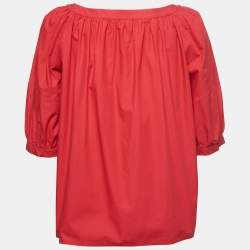 Miu Miu Red Cotton Top S
