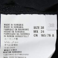 مملوكة مسبقًا Miu Miu Black Silk & Lace Sleeveless Blouse S