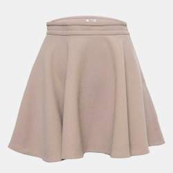 Miu Miu Beige Wool Flared Mini Skirt S