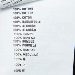 Pre Owned Miu Miu Black Casablanaca Kisses Print Distressed Cotton Half Sleeve T-Shirt S