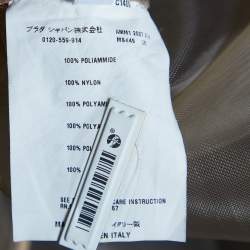 Miu Miu Beige Mesh Button Front Long Jacket M