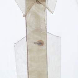 Miu Miu Beige Mesh Button Front Long Jacket M