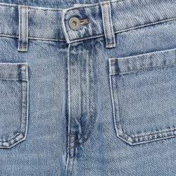 Miu Miu Blue Washed Denim Flared Jeans S Waist 24"