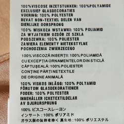 Pre Owned Miu Miu Beige Crepe Embellished Mini Dress M