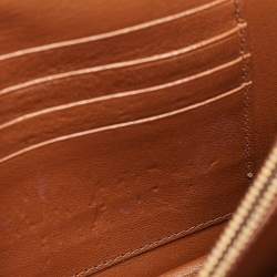 Pre Owned Miu Miu Brown Leather Studded Wallet on Chain