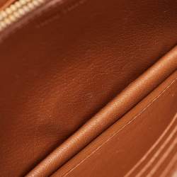 Pre Owned Miu Miu Brown Leather Studded Wallet on Chain