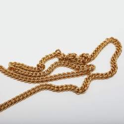 Pre Owned Miu Miu Brown Leather Studded Wallet on Chain