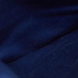 Miu Miu Blue Matelassé Leather Fold Over Zip Shoulder Bag