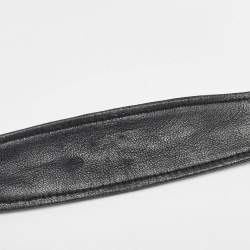 Miu Miu Black Matelassé Leather Chain Clutch Bag