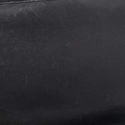 Miu Miu Black Matelassé Leather Chain Clutch Bag