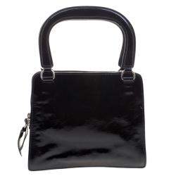 Miu Miu Black Patent Leather Tote