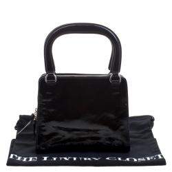 Miu Miu Black Patent Leather Tote