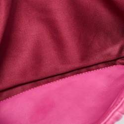 Miu Miu Pink Matelassé Leather Fold Over Crossbody Bag
