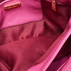 Miu Miu Pink Matelassé Leather Fold Over Crossbody Bag