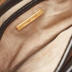 Miu Miu Black Madras Leather Flap Shoulder Bag