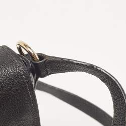 Miu Miu Black Madras Leather Flap Shoulder Bag