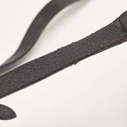 Miu Miu Black Madras Leather Flap Shoulder Bag