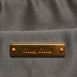 Miu Miu Blush Pink Matelassé Leather Frame Clutch