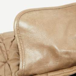Miu Miu Light Green Matelassé Leather Coffer Hobo