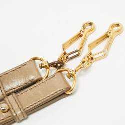 Miu Miu Light Green Matelassé Leather Coffer Hobo