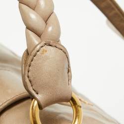 Miu Miu Light Green Matelassé Leather Coffer Hobo
