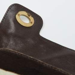 Miu Miu Brown/White Cow Print Calfhair and Leather Hobo