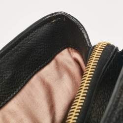 Miu Miu Black Leather Middle Zip Tote