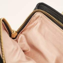 Miu Miu Black Leather Middle Zip Tote