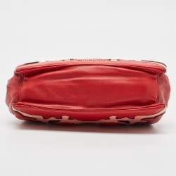 Miu Miu Multicolor Leather Floral Patchwork Frame Satchel
