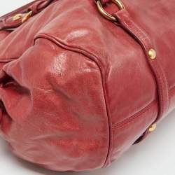 Miu Miu Rust Red Leather Bow Tote