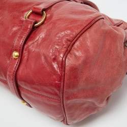 Miu Miu Rust Red Leather Bow Tote