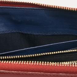 Miu Miu Red Patent Leather Zip Continental Wallet