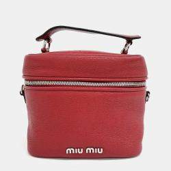 Miu Miu Madras Tote And Shoulder Bag