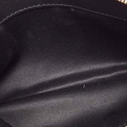 Miu Miu Black/Tan Leather Mesh and Straw Bucket Bag