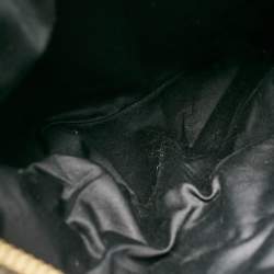 Miu Miu Black Leather Fold Over Shoulder Bag