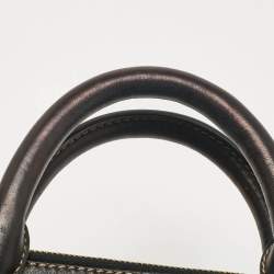 Miu Miu Black Leather Fold Over Shoulder Bag
