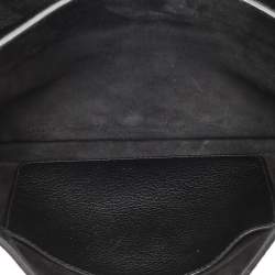 Miu Miu Black Leather Push Lock Top Handle Bag