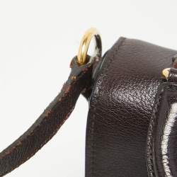 Miu Miu Two Tone Purple Leather Madras Top Handle Bag