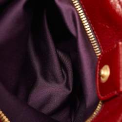 Miu Miu Red Matelasse patent Leather Shopper Tote