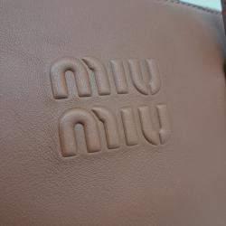 Miu Miu Brown Leather Shoulder Bag