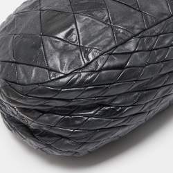 Miu Miu Black Leather Patchwork Harlequin Hobo