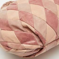 Miu Miu Multicolor Patchwork Leather Harlequin Hobo