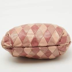 Miu Miu Multicolor Patchwork Leather Harlequin Hobo