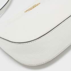 Miu Miu White Madras Leather Hobo
