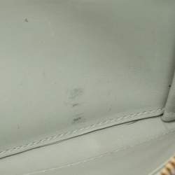Miu Miu Light Green Croc Embossed Patent Leather Continental Wallet