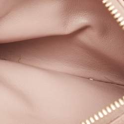 Miu Miu Pink Leather Zip Card Holder