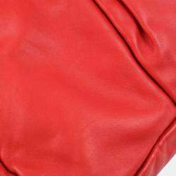 Miu Miu Red Lambskin Shoulder Bag