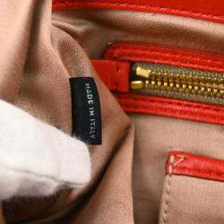 Miu Miu Red Lambskin Shoulder Bag