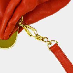Miu Miu Red Lambskin Shoulder Bag