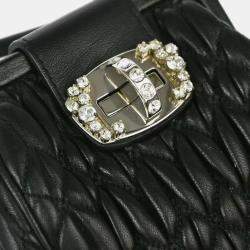 Miu Miu Black Leather Shoulder Bag